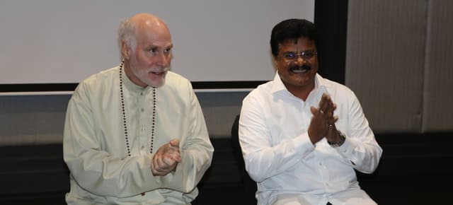 E.K. Dhilip Kumar alongside internationally renowned Astrologer Marc Boney